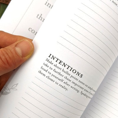 Intentions journal from Bramble Hill Farm