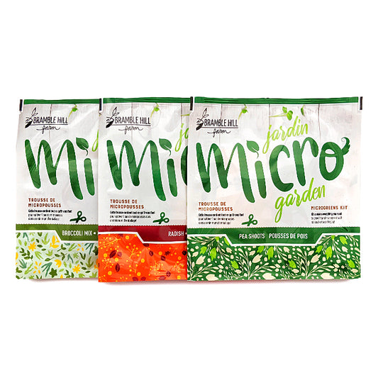 Micro Garden Microgreens Kit Bundle -Broccoli, radish & buckwheat