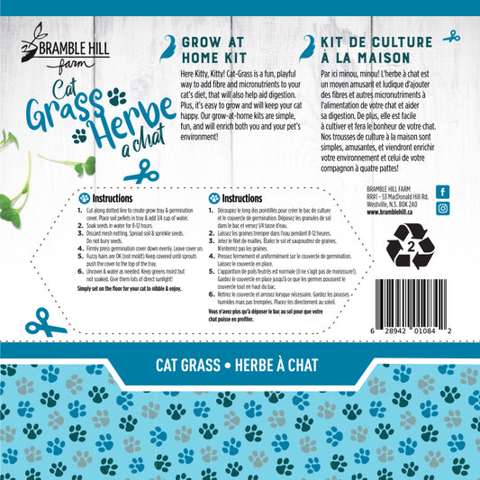 Cat Grass package back
